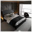Grand lit plateforme tapissier Jacent