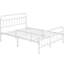 Metal Bed Frame with Vintage Headboard-435665686-408819812