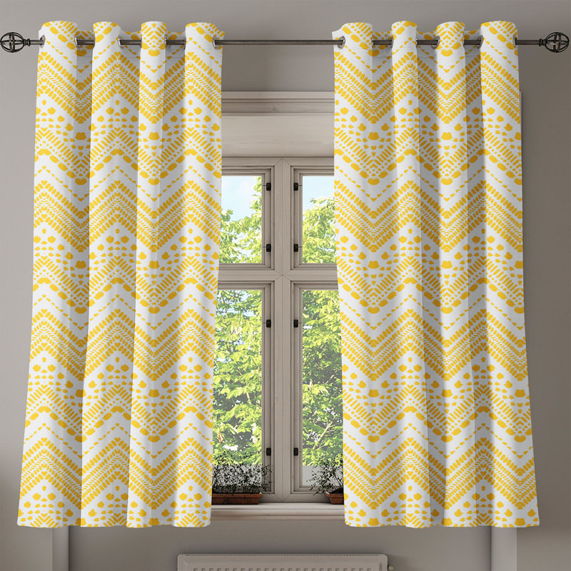 Sateen Blackout Curtain Pair, 50" W x 54" L