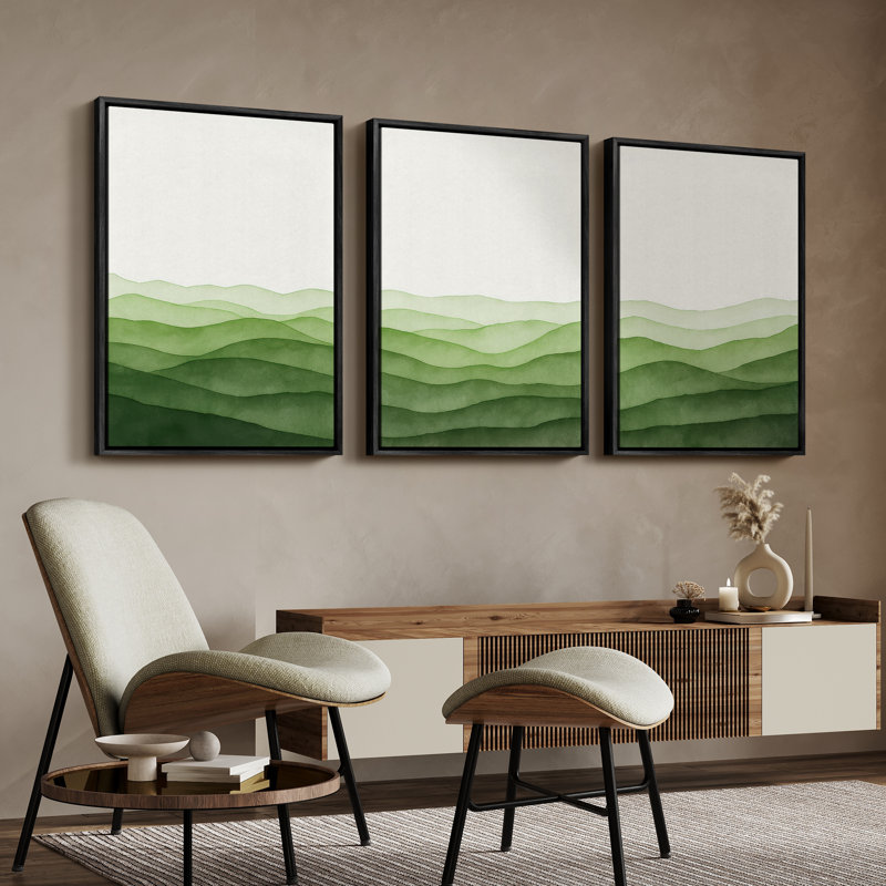 Art mural encadré, rétro, antique, classique pour chambre à coucher - 16 po x 24 po x 3 panneaux, H 24 po x l 16 po, Noir