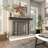 Venturi Metal Foldable Mesh Netting 3 Panel Geometric Fireplace Screen with Chevron Pattern-1662834634