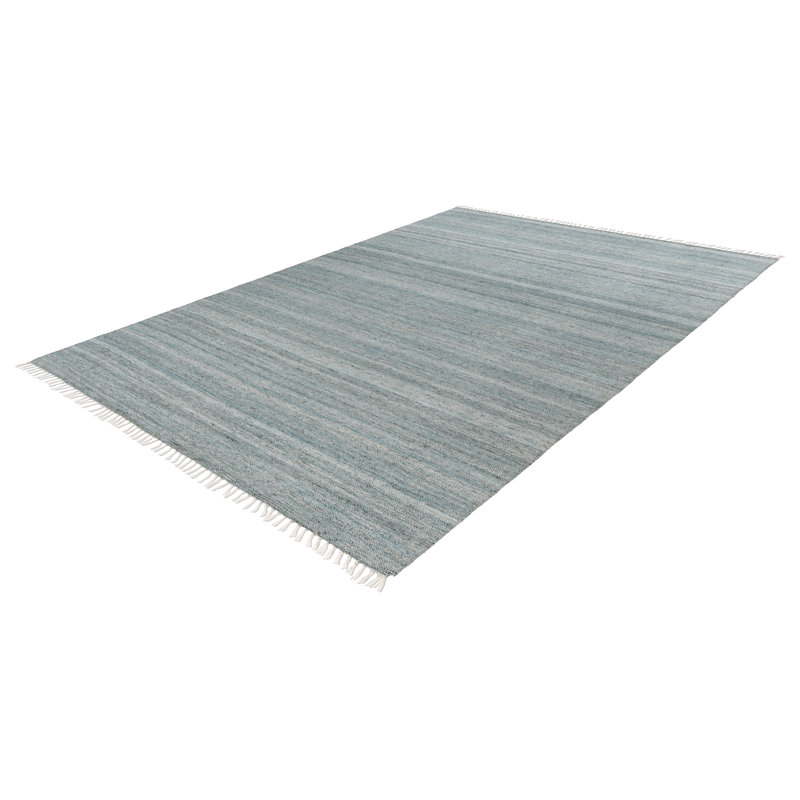 Nador Striped Area Rug, Rectangle 160 x 230cm, Blue