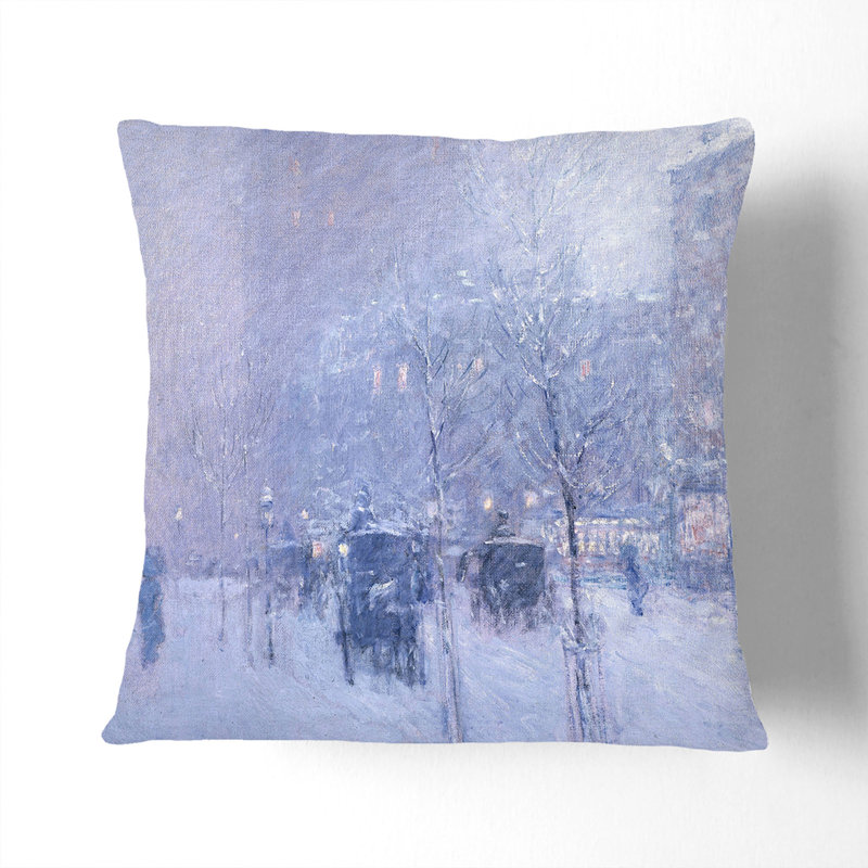 Late Afternoon In New York Square Throw Cushion, 40cm H x 40cm W x 15cm D