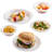 Disposable Plastic Serving Round Plates 7" White