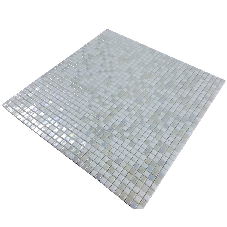 Galaxy 0.3125 in. x 0.3125 in. Iridescent Glass Pressed Edge Tiny Square Mosaic Wall Pool & Floor Tile
