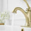 Robinet pour salle de bain à poignée simple avec drain-95166387