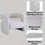 Fauteuil d'appoint rembourré en sherpa Yitua