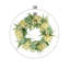 Couronne en fausse hortensia faite à la main en polysilk 26 po