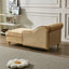 Chaise longue moderne avec revêtement en velours (kaki)-1314801726