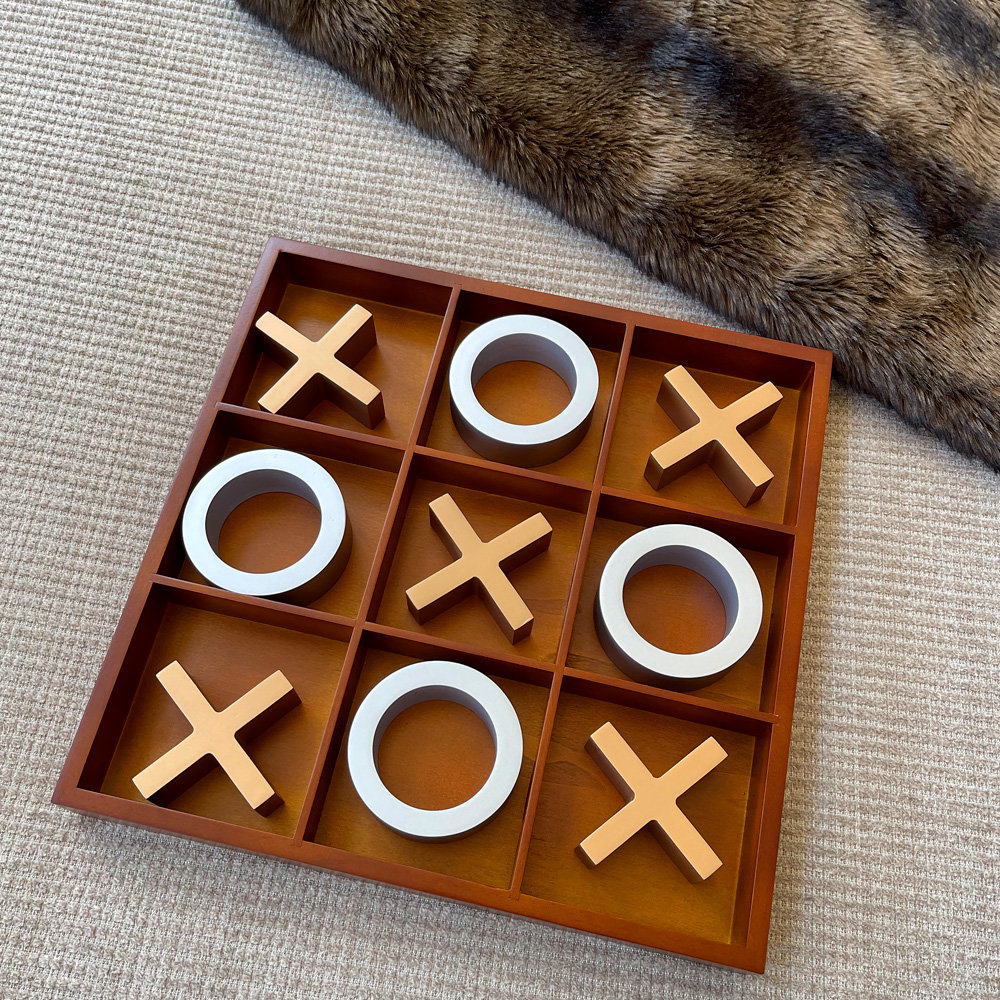 GSE Games & Sports Expert 2 Player Wood Tic Tac Toe & Reviews