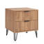 Table de chevet brun doré-1687206432