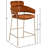 Yara Beige Velvet Counter Stool-75000049