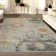 Tapis bleu / beige Garda