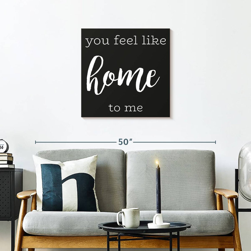 Tergel Love Is Home, typographie, H 24 po x l 24 po