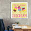 «Icecream» par Erin Clark, art mural sur toile-1508491651