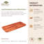 Long plateau rectangulaire en bois d'acacia