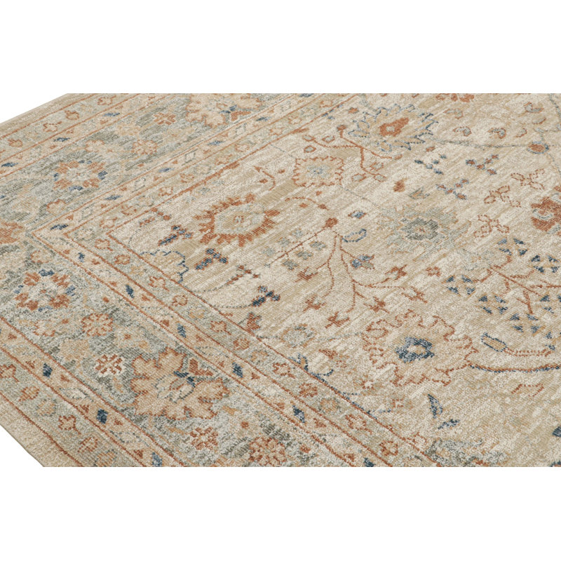 Oushak Hand Knotted Geometric Area Rug, Rectangle 8' x 10'