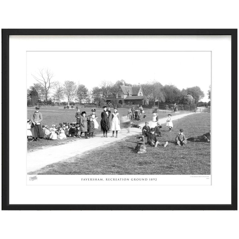 Faversham, Recreation Ground 1892 - Single Picture Frame Print, 28cm H x 36cm W x 2.3cm D