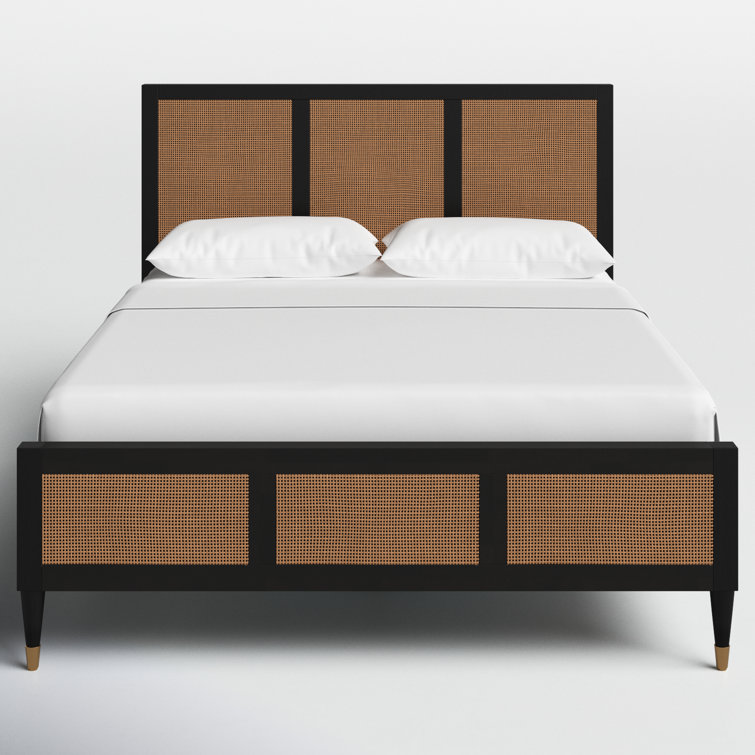 Jordan Woven Cane King Size Platform Bed