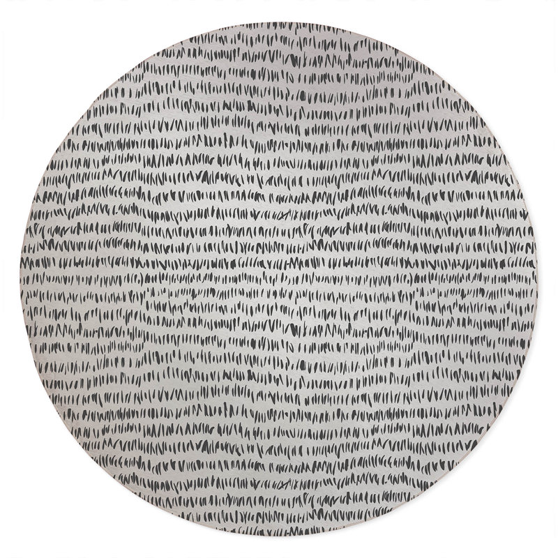Crop Row Kids Play Mat, Ivory/Charcoal