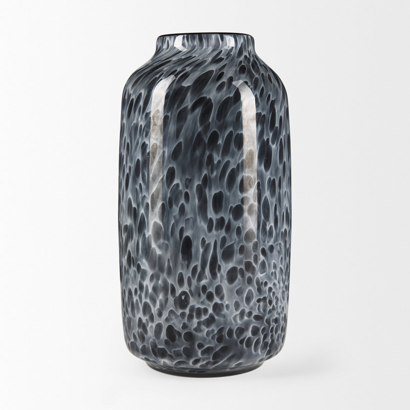 Vase de table en verre Byersville, H 12,40 po x l 6,50 po x P 6,50 po