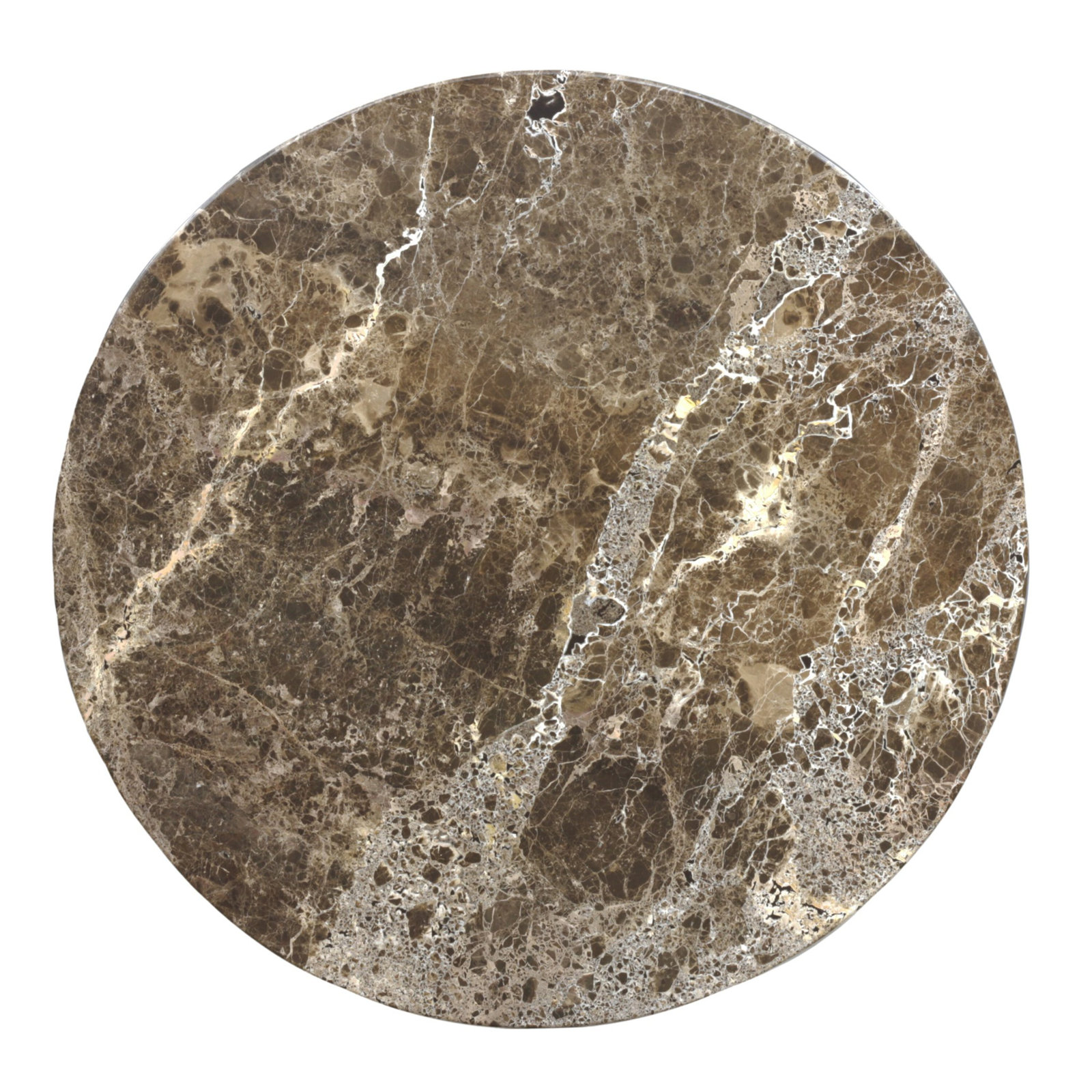 Agatha Dining Table-Brown Marble, 30”H x 55”L x 55”W