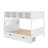 Twin Over Full Bunk Bed With Shelfs, Storage Staircase And Drawers-113697736