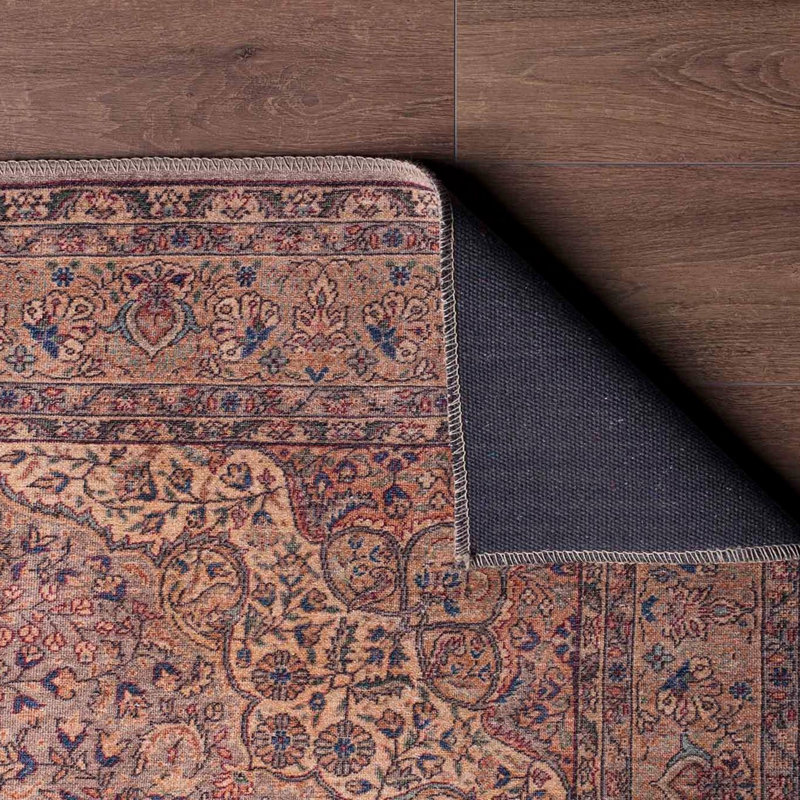 Luxurious Machine Washable Carpet, 100% Polyester, 7.5 x 10.8 Feet | Pile Height: 0.2 Inches, 1850 g/m² | Recycled Poly Cotton Underside, Easy Care, Perfect for Living Room & Bedroom, Soft & Durable Design