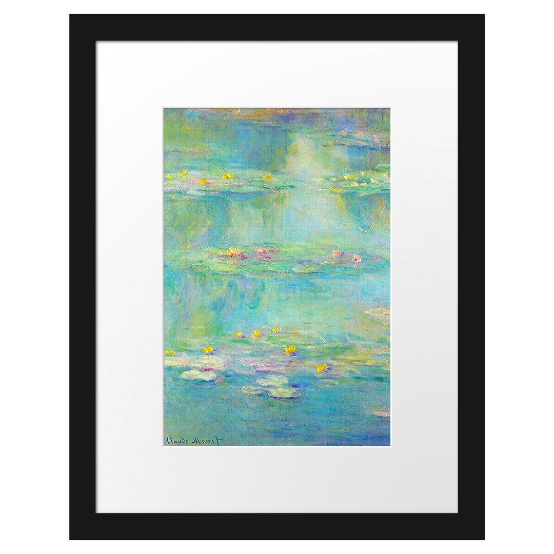 Gerahmter Kunstdruck Water Lilies X von Claude Monet