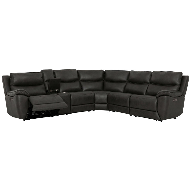 Canapé modulaire en cuir 6 pièces Preston