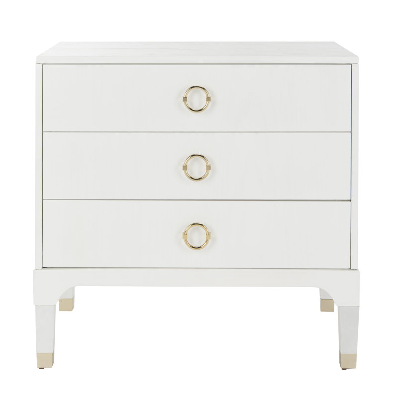 Longhin 30'' W Nightstand, White