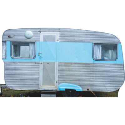 SP13229 RV Camping Camp Trailer Travel Home Cardboard Cutout Standee Standup