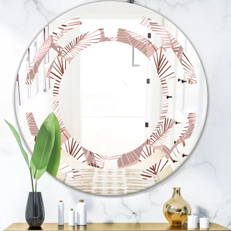Miroir mural sans cadre iv space tropical, 23,6 po x 23,6 po