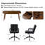  Ensemble de chaises de bureau 2 pièces Anagrace-608693488