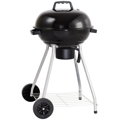 Dakota Fields Elliot 47 cm W Kettle Grill / Smoker Combo Charcoal Grill Gas & Charcoal Combo Grill