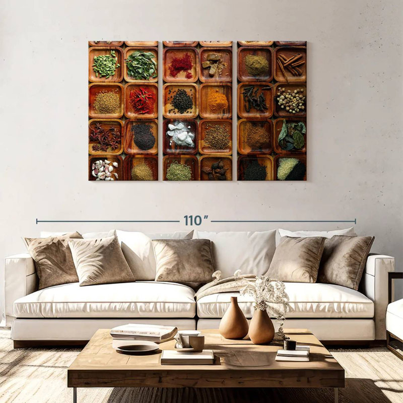 Yarlin Herbs And Spices Selection, 48" H x 74" W