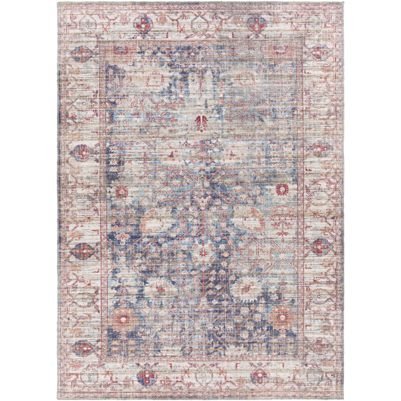 Sheryl Washable Oriental Indoor Rug, Rectangle 7'10" x 10'2"