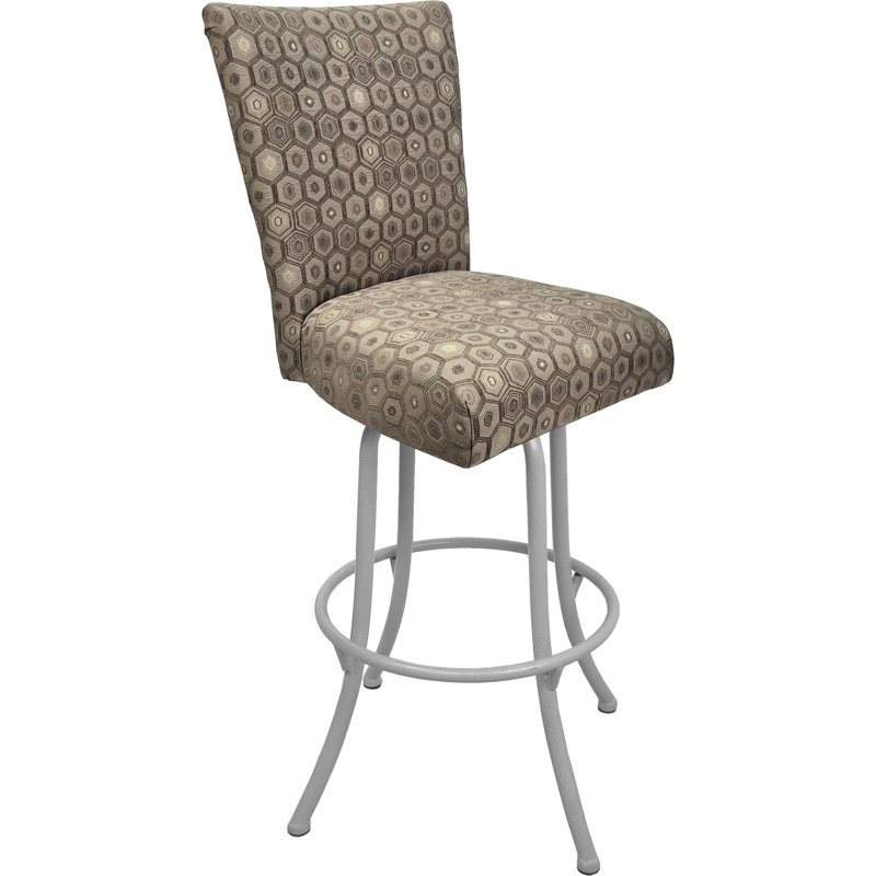 Tabouret pivotant en métal - 700 Plus - Base diamant sur Noam, Blanc, Très haute (assise de 34 po de hauteur)
