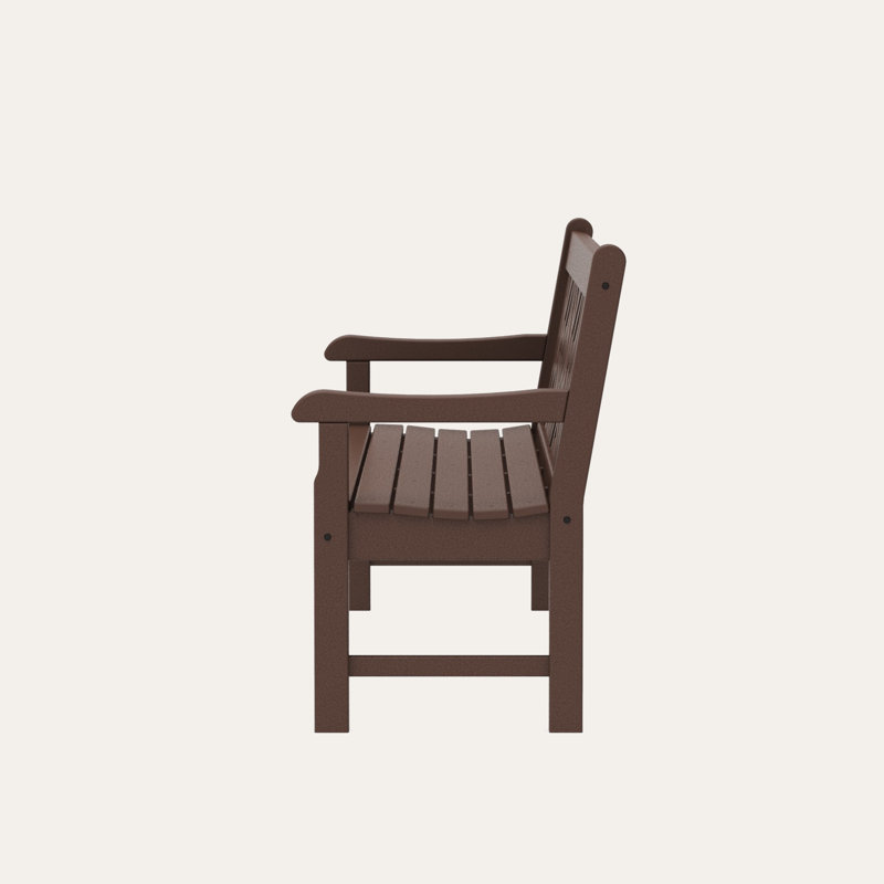 Banc 72 po POLYWOOD Rockford Chippendale, Acajou