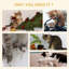 Tour pour chat d'angle crème / brun muscade - Tissu d'aspect lin et conception à haute stabilité