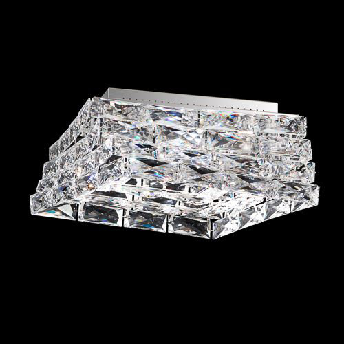 Glissando Crystal LED Flush Mount, 3000K