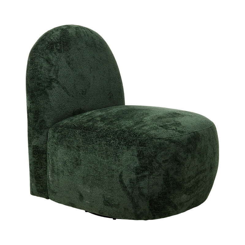 Chenille Chair Swivel, Green