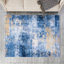 Tapis bleu super doux à motif abstrait lavable à la machine-664116877