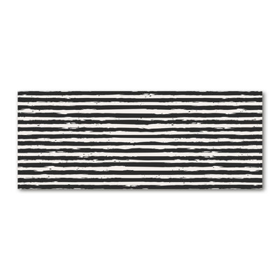 Black And White Stripes - Wrapped Canvas Print