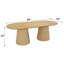 Table de salle à manger à double cylindre en bois massif Godinez-1011441741