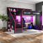 Lit double avec escalier de rangement, structure en MDF, mezzanine de jeu moderne-606752460