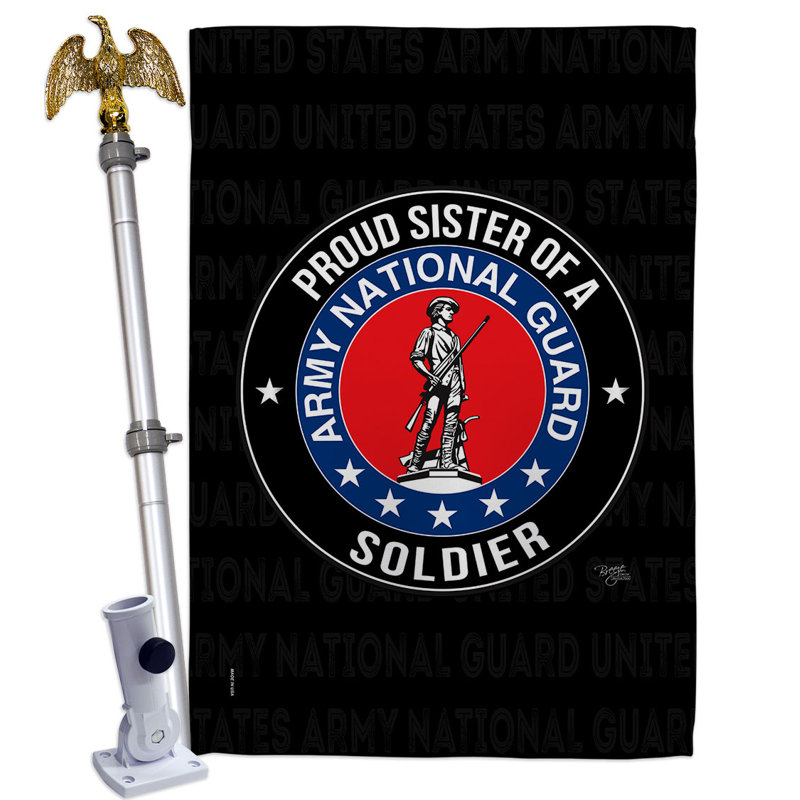 Double Sided 40'' H x 28'' W Polyester Flag Set
