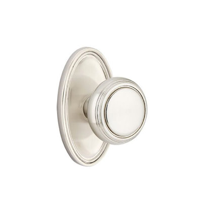 Ensemble de boutons d'intimité Emtek avec bouton ovale Roestte et Norwich