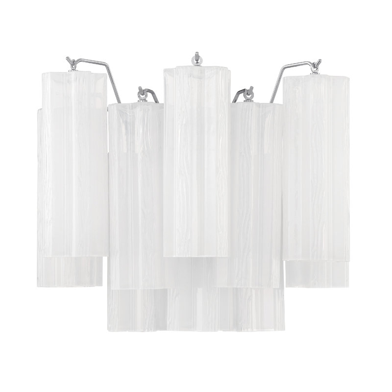 Dalles Steel Flush Mounted Sconce, Polished Chrome