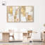 «Golden Enigma», ensemble de 2 décorations murales Boho par Art Remedy, cadre doré, 36 x 45-1719820705-1719820711